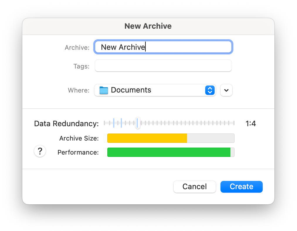 open dialog with redundancy controls